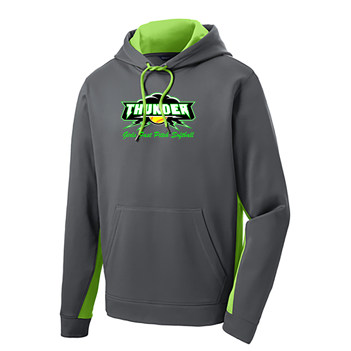 Long Island Thunder Softball Fleece Colorblock Hooded Pullover