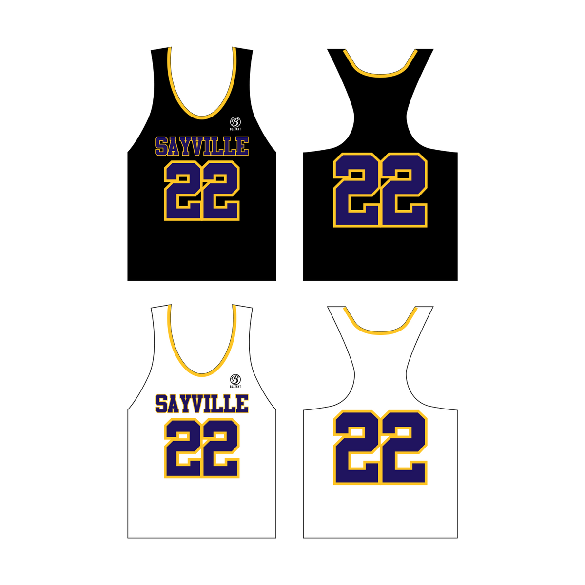 Sayville Lacrosse Classic Girl's Racerback Pinnie