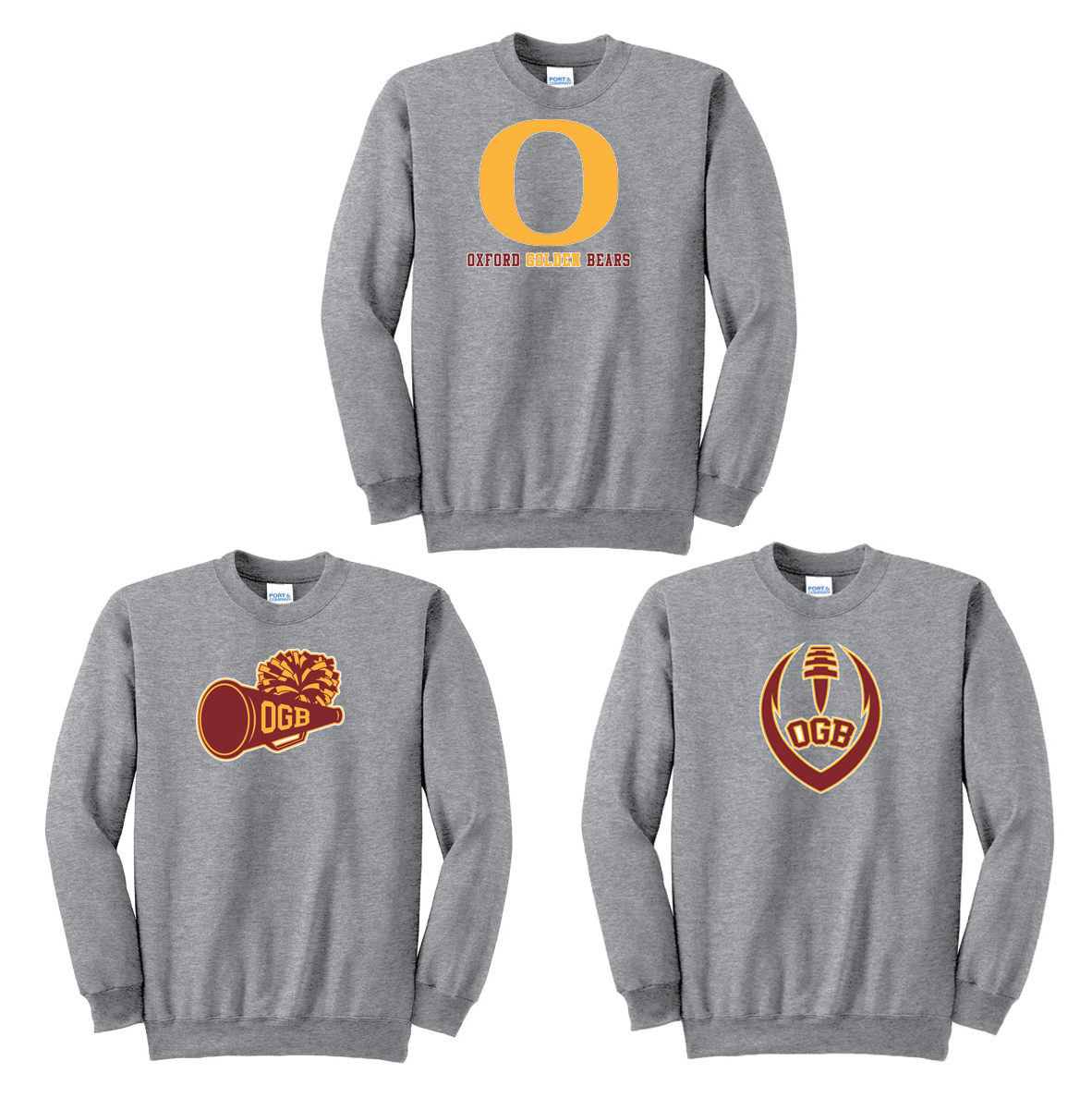 Oxford Golden Bears Crew Neck Sweater
