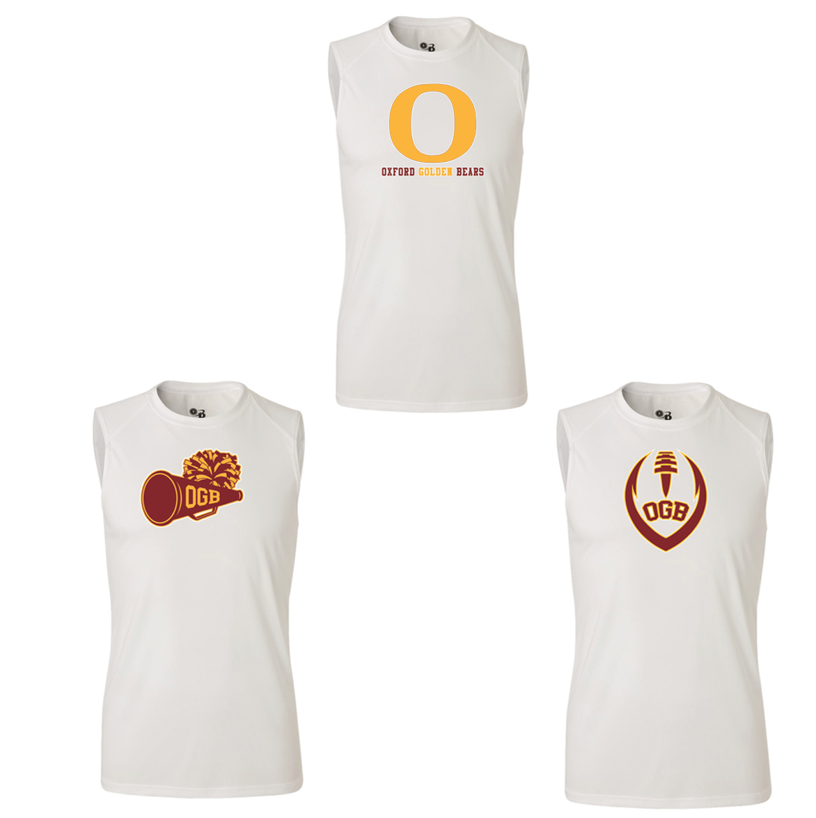 Oxford Golden Bears  B-Core Sleeveless Performance Tank