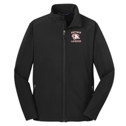 Whitman Lacrosse Men's Black Soft Shell Jacket