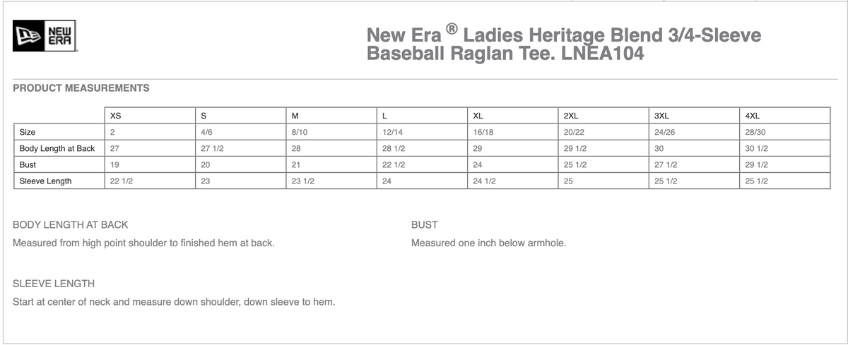 Talleyville Rec Softball Ladies 3/4 Raglan Baseball Tee