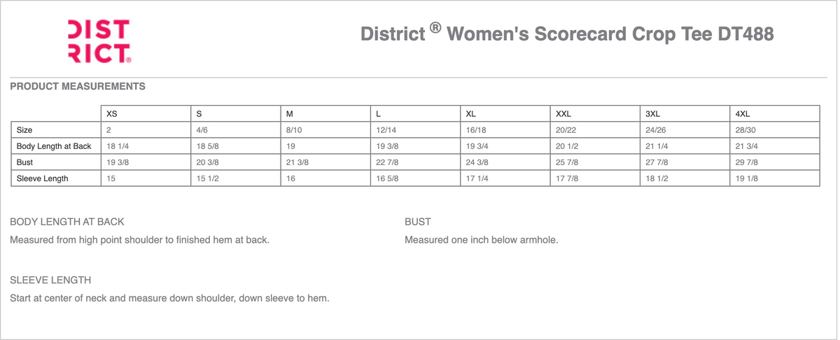 Firegem Cheer Academy Women's Scorecard Crop Tee