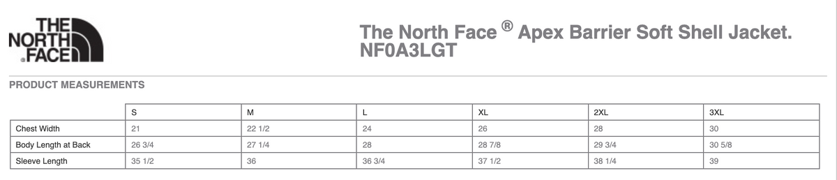 Northshore Lacrosse The North Face Apex Barrier Soft Shell