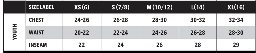 Carolina Maverick Lacrosse Youth B-Core 6" Short