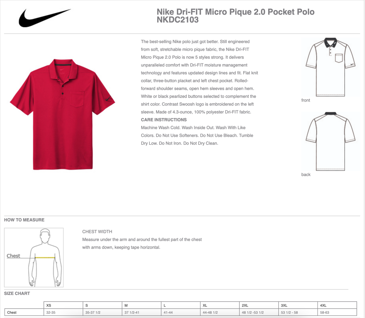 Mary Lee Foundation Nike Pocket Polo