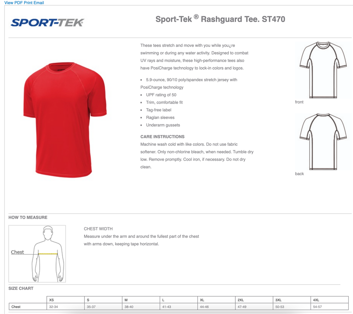 HB Pools Sport-Tek ® Rashguard Tee