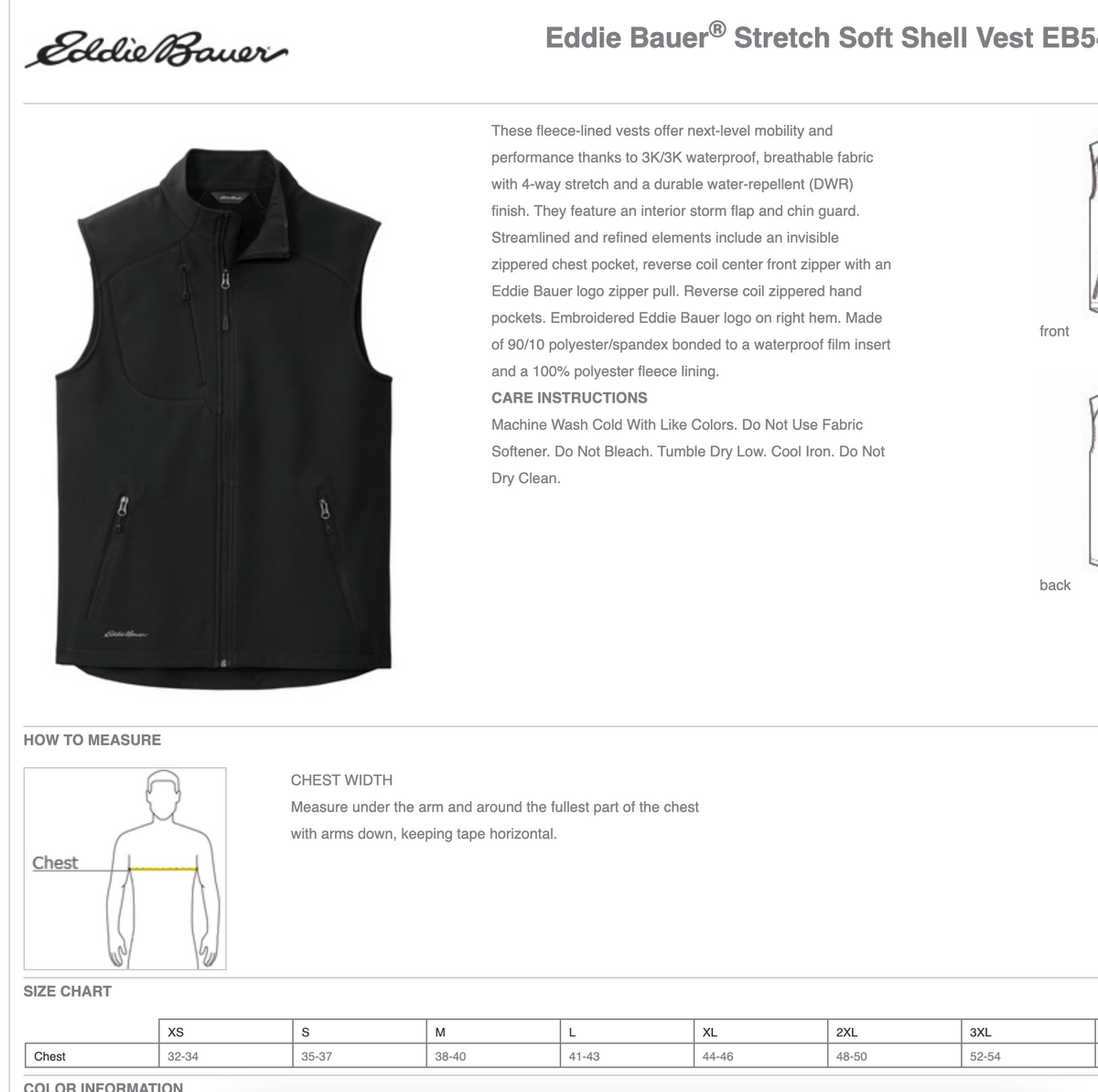 HB Pools Eddie Bauer® Stretch Soft Shell Vest