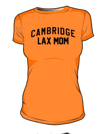 Cambridge Lacrosse "LAX MOM" T-Shirt (Orange)