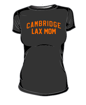 Cambridge Lacrosse "LAX MOM" T-Shirt (Black)