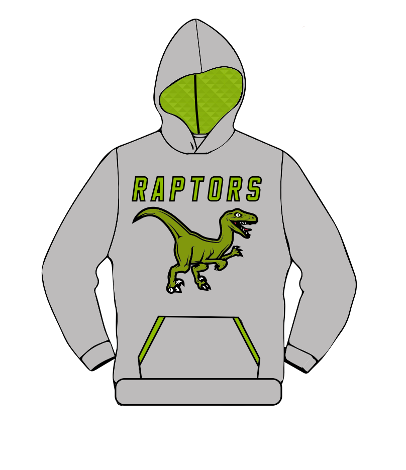 Raptors Lacrosse Sweatshirt w/ Sublimated Hood