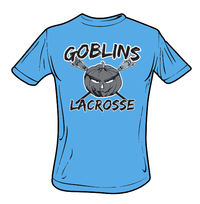 Goblins Lacrosse Performance T-Shirt (Big Grey Logo)