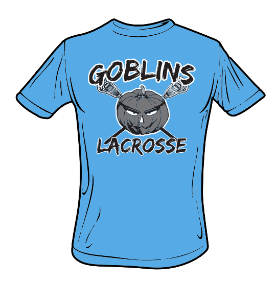 Goblins Lacrosse CottonTouch Performance T-Shirt (Grey Logo)