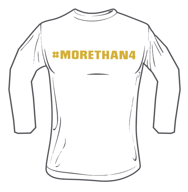 #MORETHAN4 Long Sleeve Performance Shirt