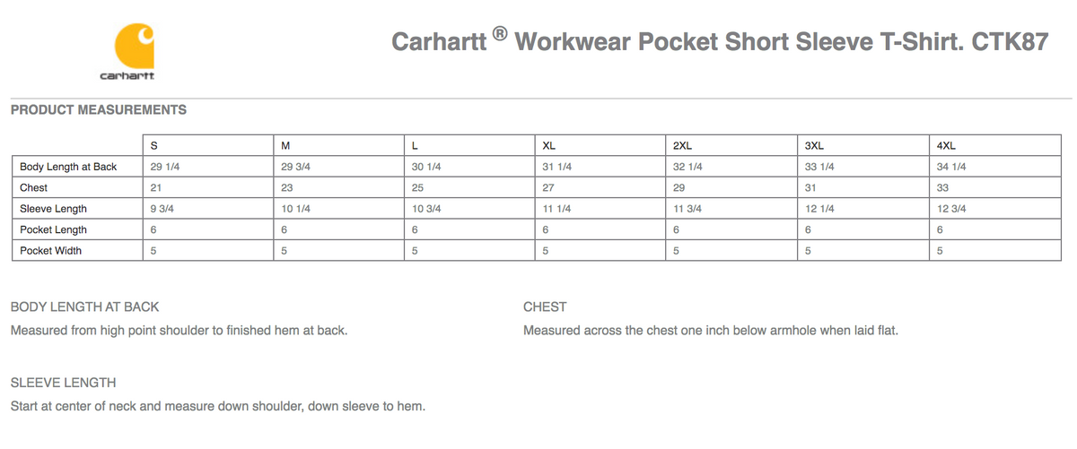 Collegiate School Carhartt Pocket Short Sleeve Tee