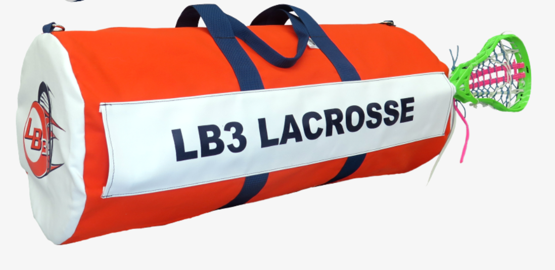 Tolland Lacrosse Sewn-In Stick Sleeve XL Lacrosse Duffel Bag