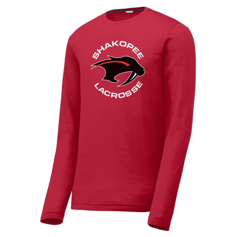 Shakopee Lacrosse Red Long Sleeve CottonTouch Performance Shirt