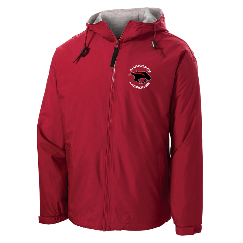 Shakopee Lacrosse Red Hooded Jacket