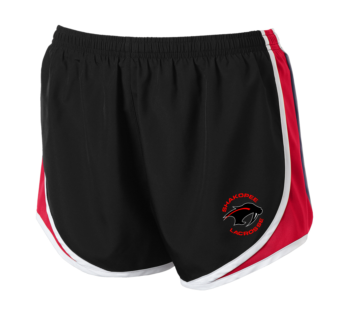 Shakopee Lacrosse Black/Red Women's Shorts