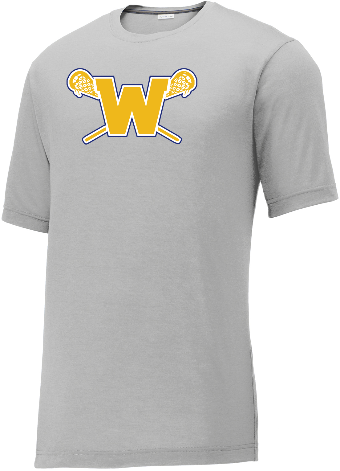 Webster Lacrosse Men's Silver CottonTouch Performance T-Shirt