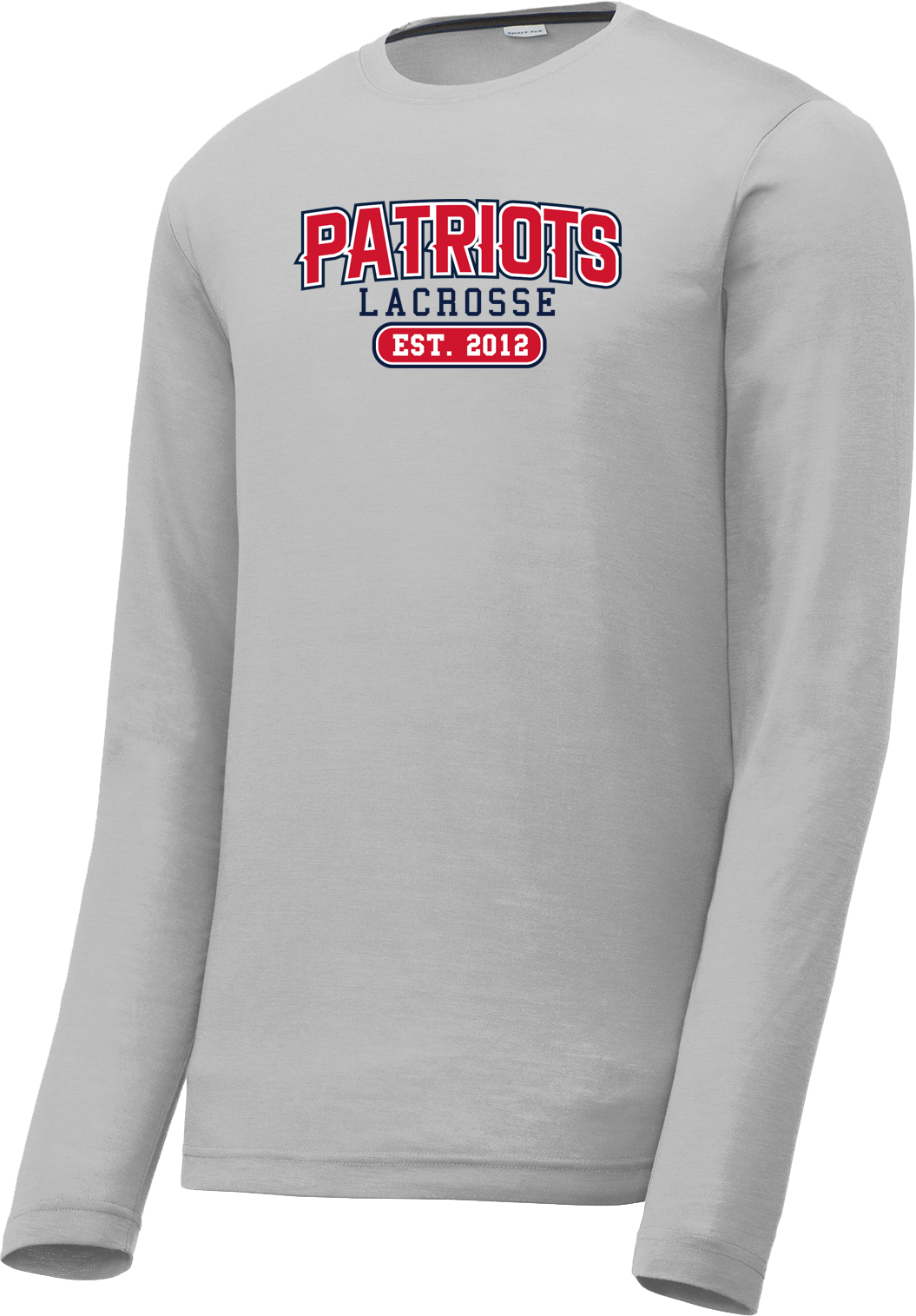 Augusta Patriots Silver Long Sleeve CottonTouch Performance Shirt