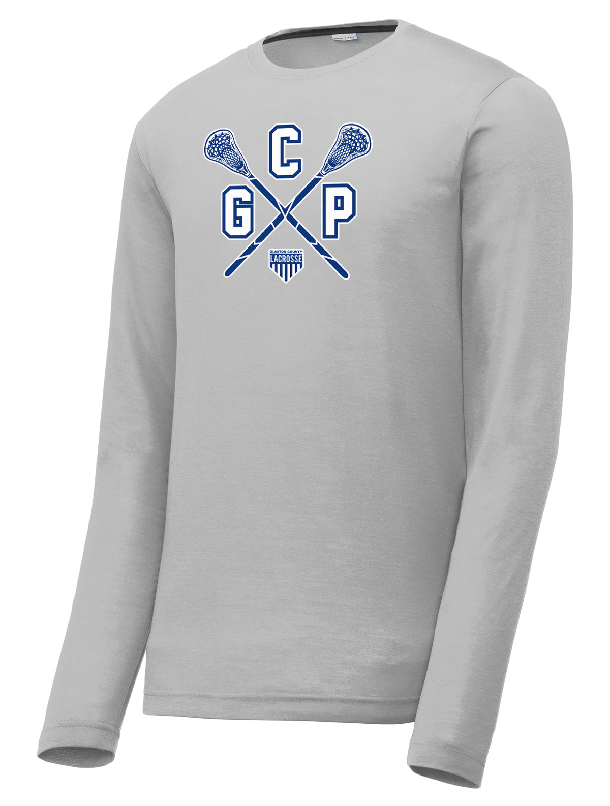 GCP Lacrosse Silver Long Sleeve CottonTouch Performance Shirt