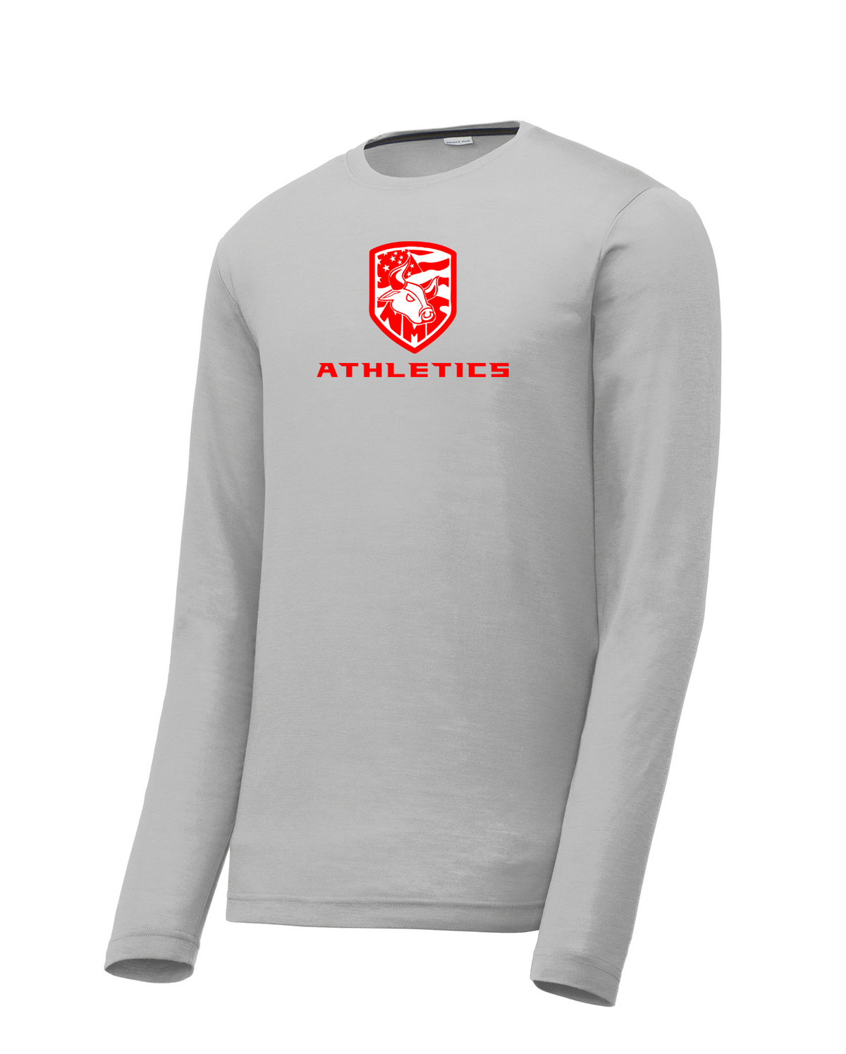Nesaquake Middle School Athletics Silver Long Sleeve CottonTouch Performance Shirt