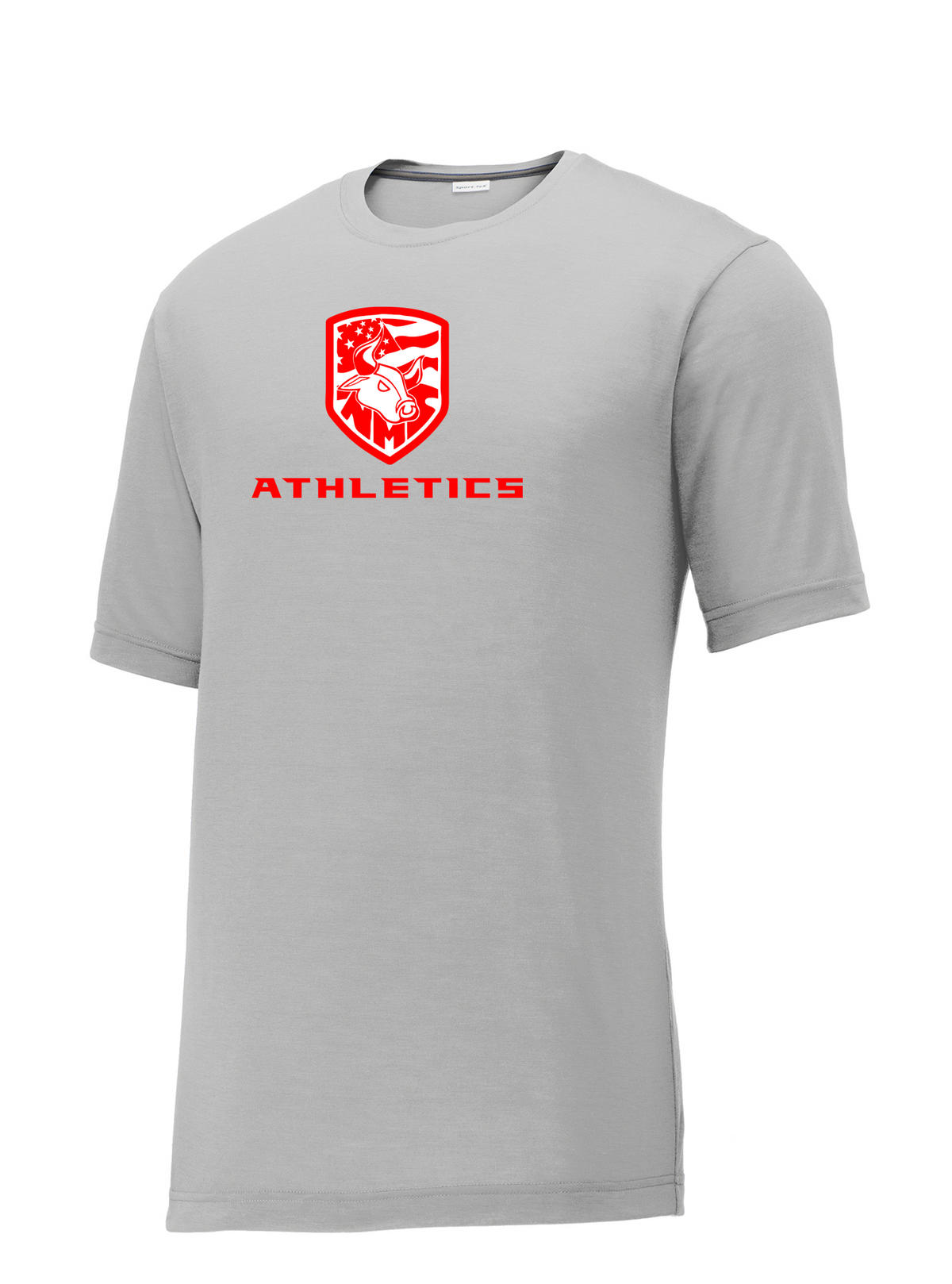 Nesaquake Middle School Athletics Silver CottonTouch Performance T-Shirt