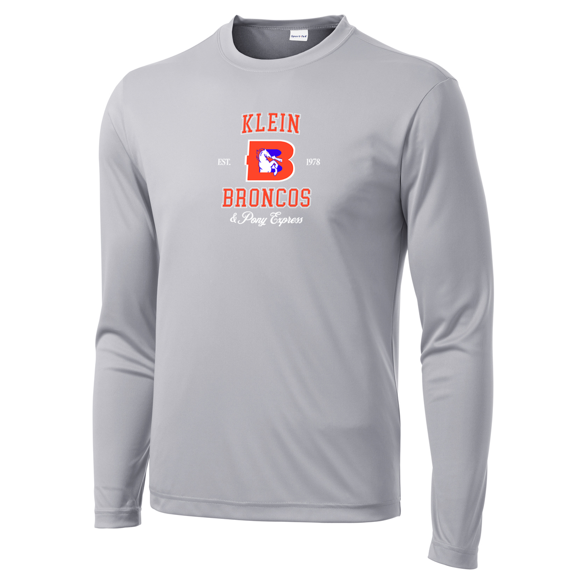 Klein Broncos & Pony Express Football Long Sleeve Performance Shirt