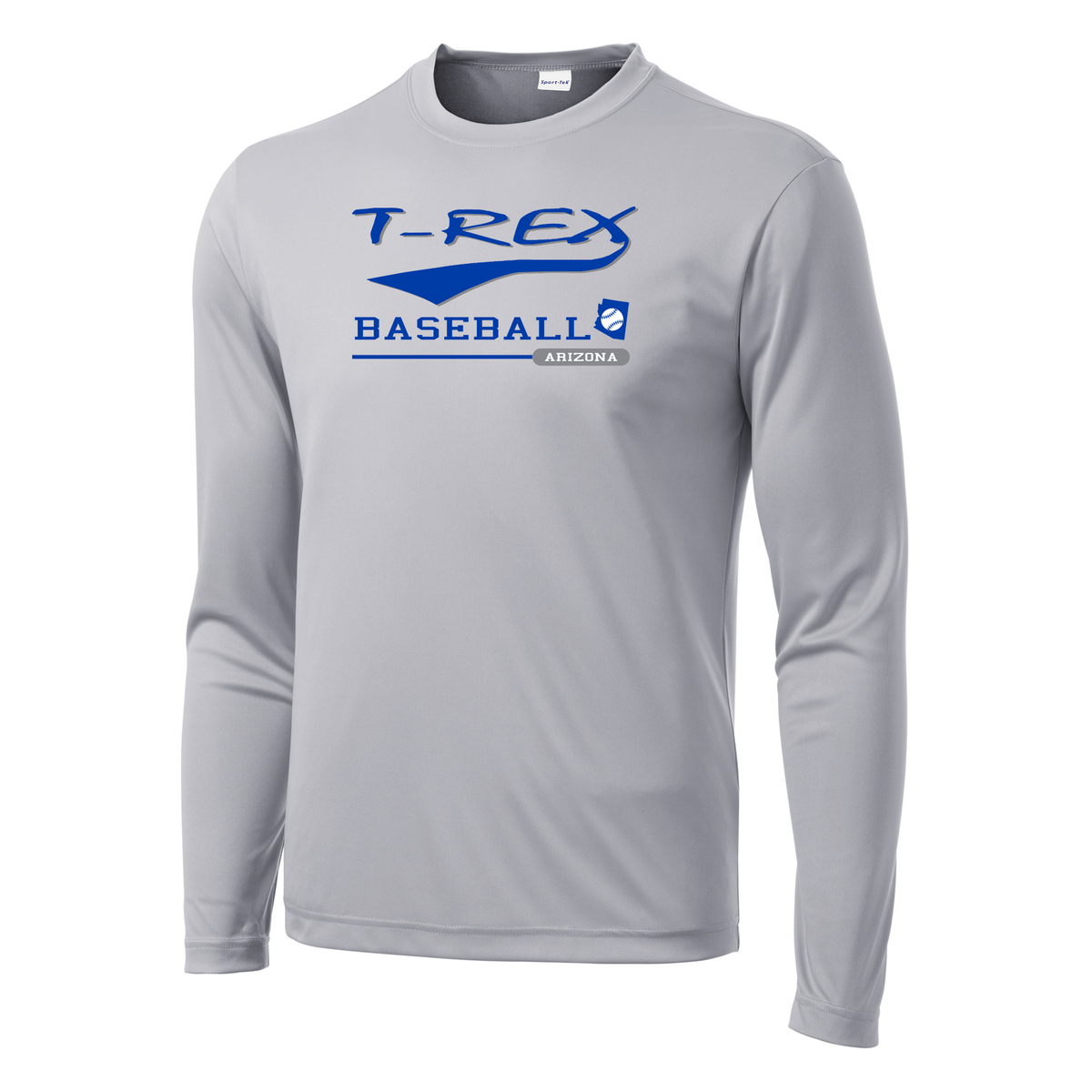 T-Rex Baseball Long Sleeve Performance Shirt