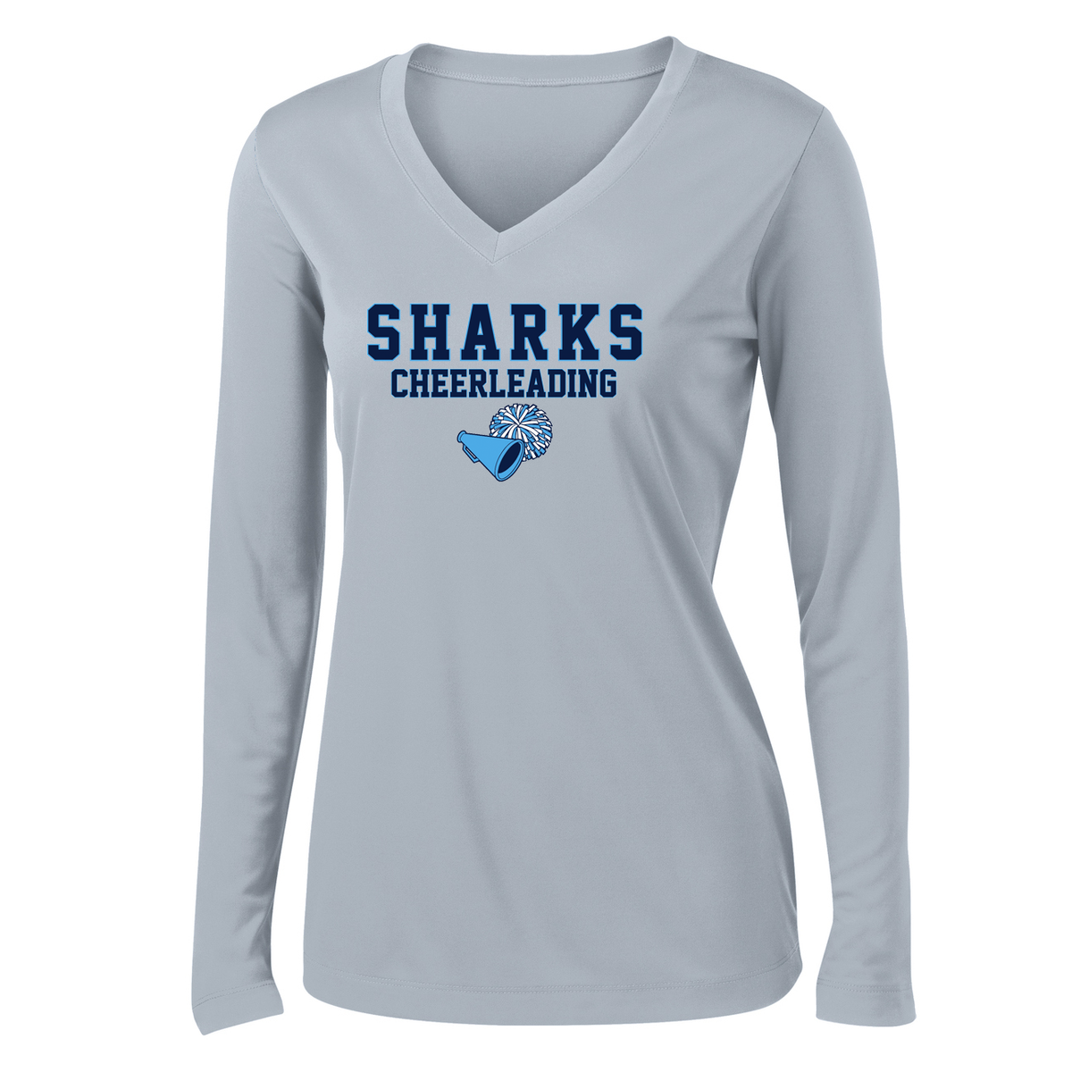Sharks Cheerleading Women's Long Sleeve Performance Shirt