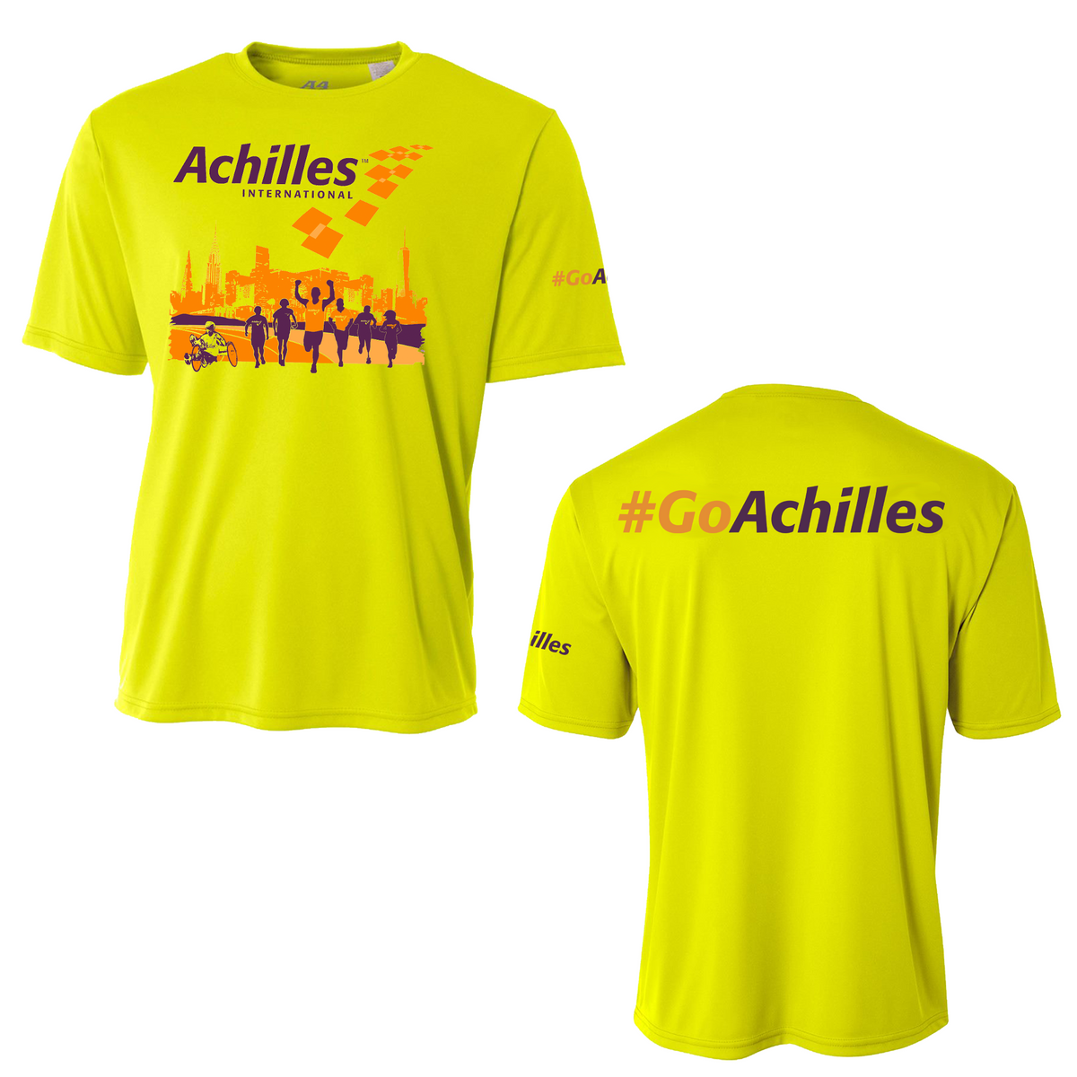 Achilles International A4 Short Sleeve - NYC Skyline Tee