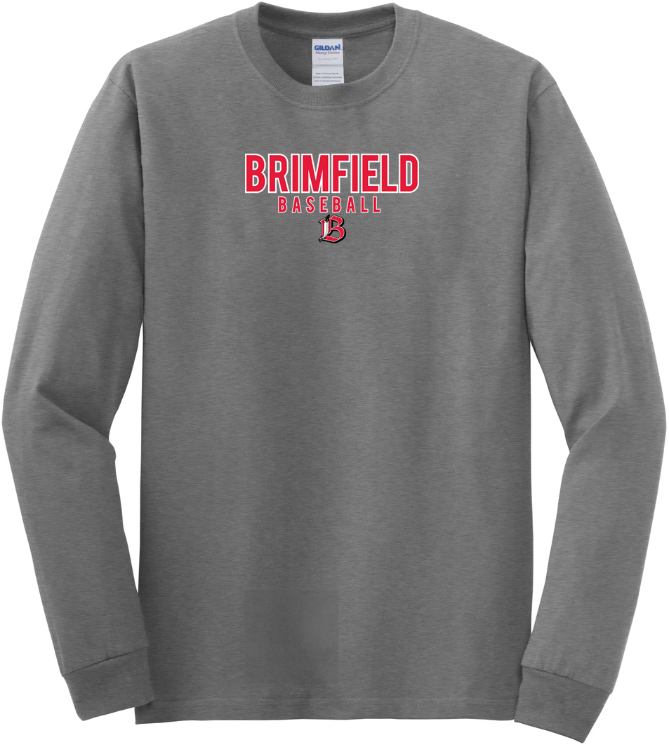 Brimfield Baseball Cotton Long Sleeve Shirt