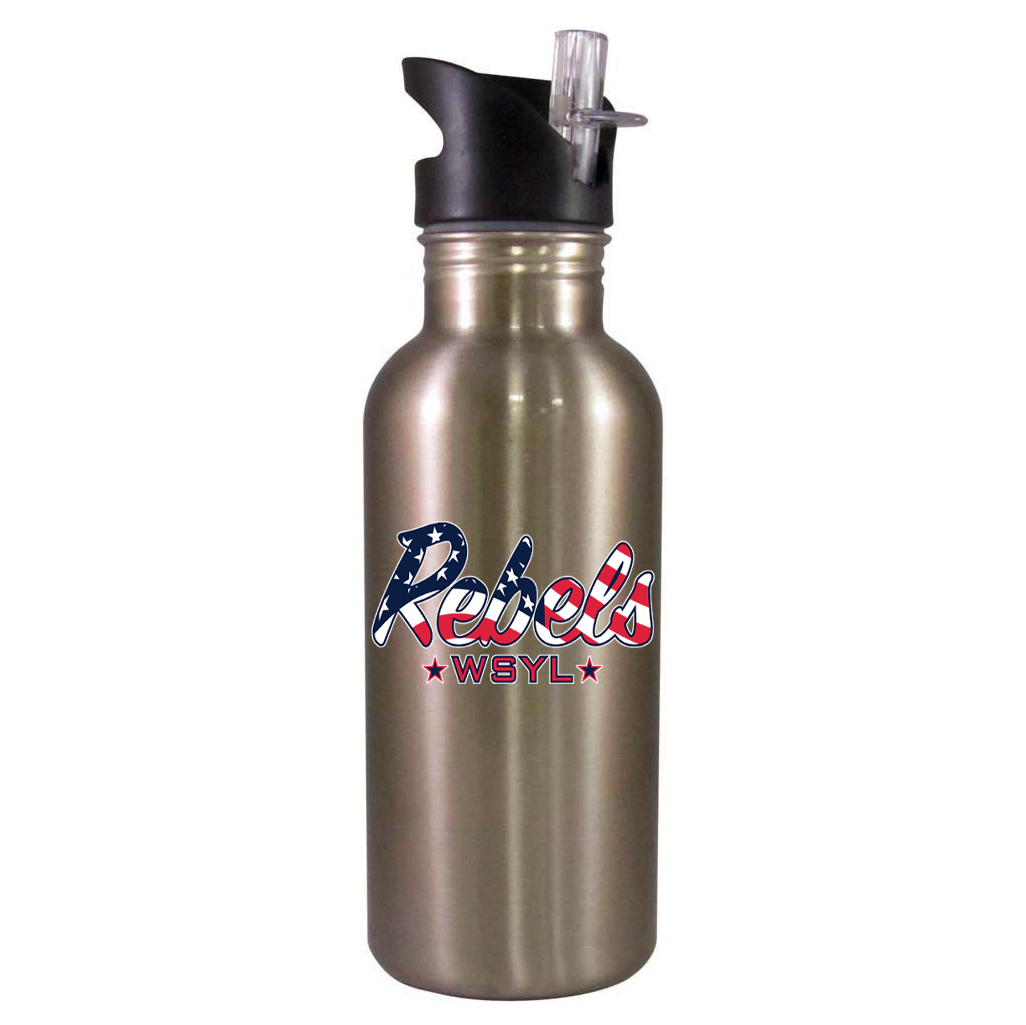 Rebels World Series Youth League Team Water Bottle