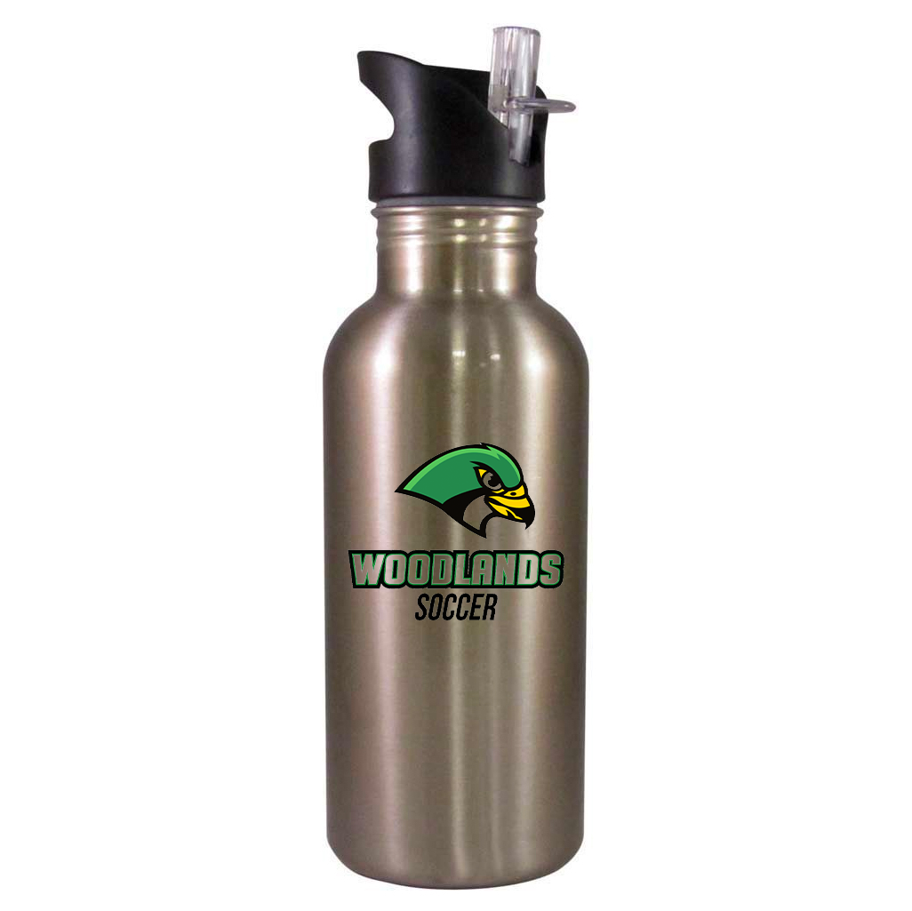 Woodland Falcons High School Soccer Team Water Bottle