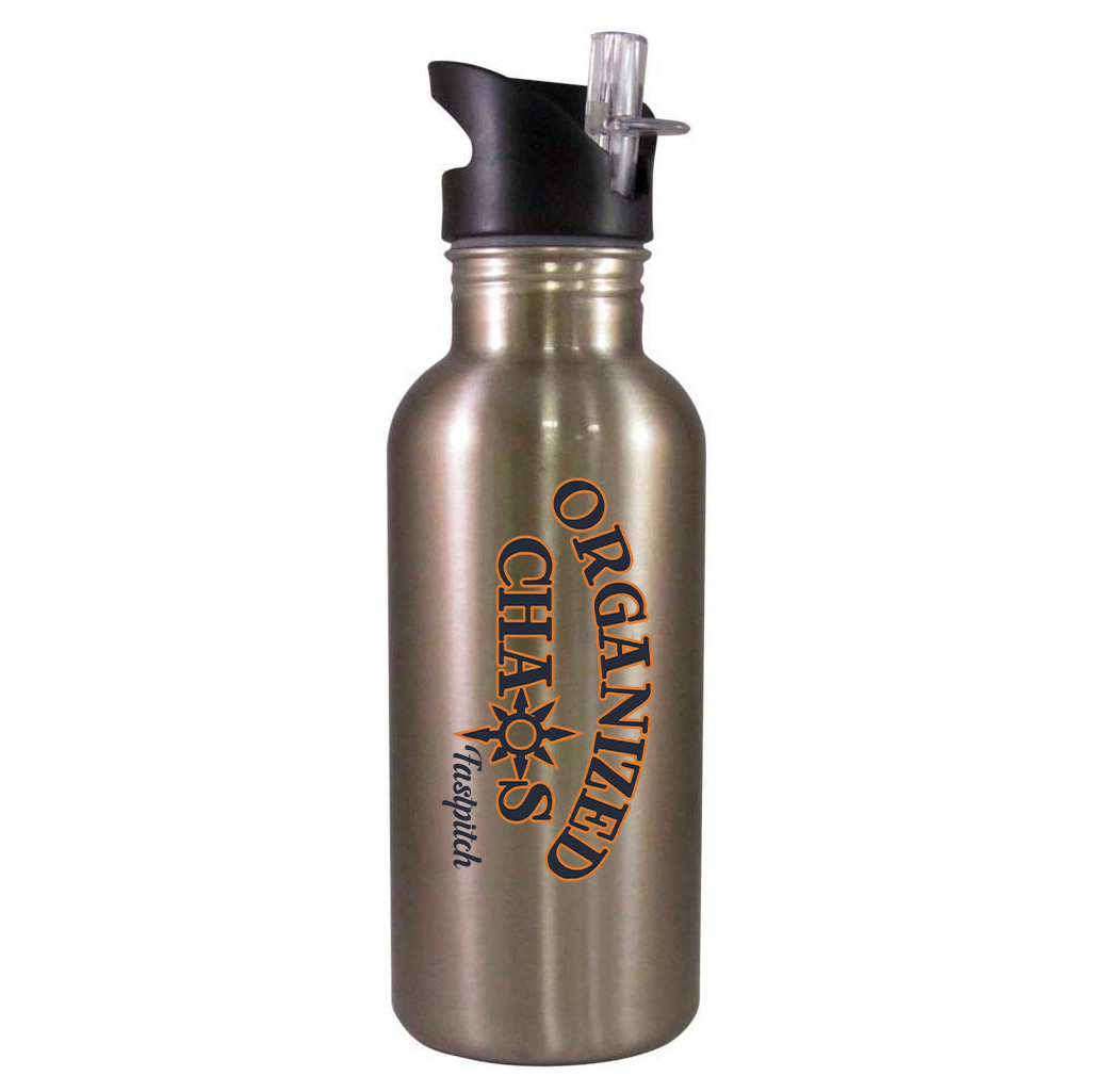 Organized Chaos Softball Team Water Bottle