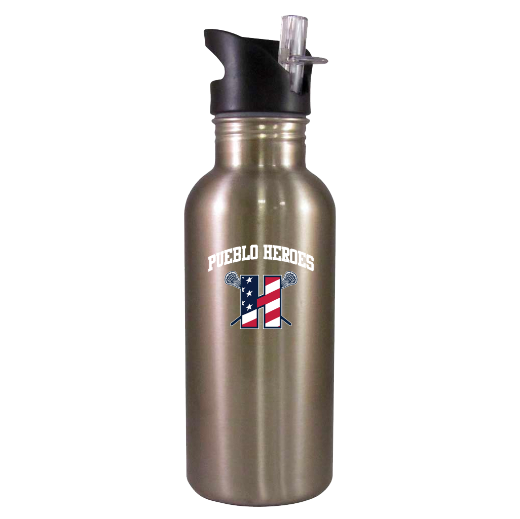 Pueblo Heroes Lacrosse Team Water Bottle