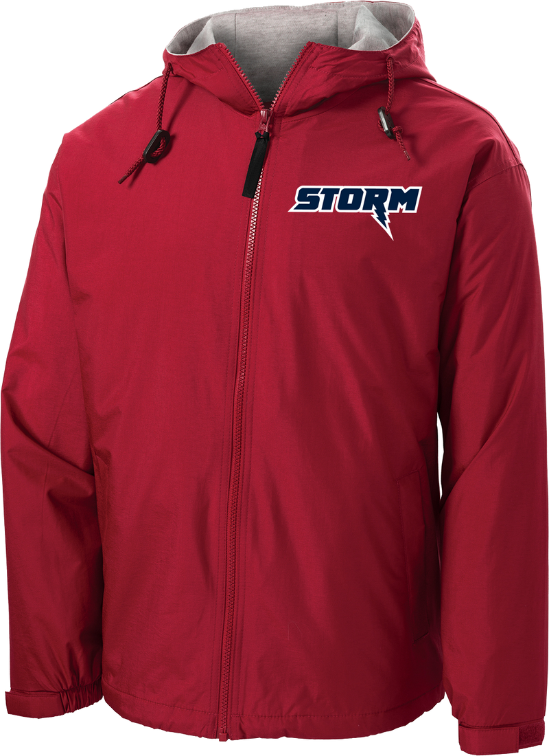 Oak Mountain Youth Lacrosse Red Hooded Jacket