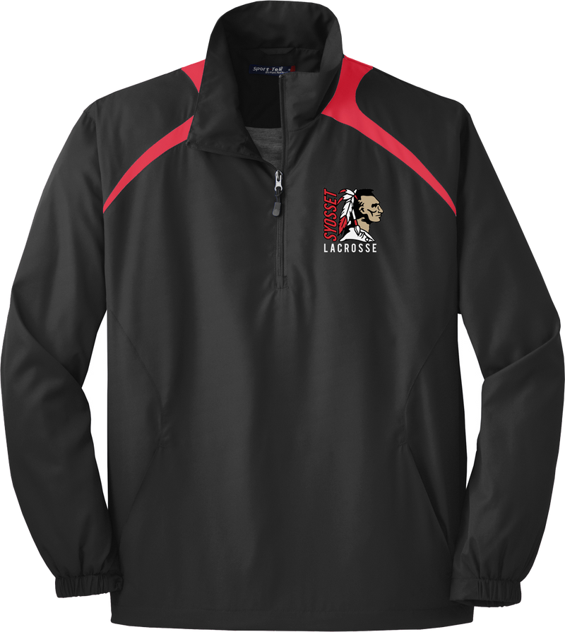 Syosset Lacrosse Brave Quarterzip Windbreaker