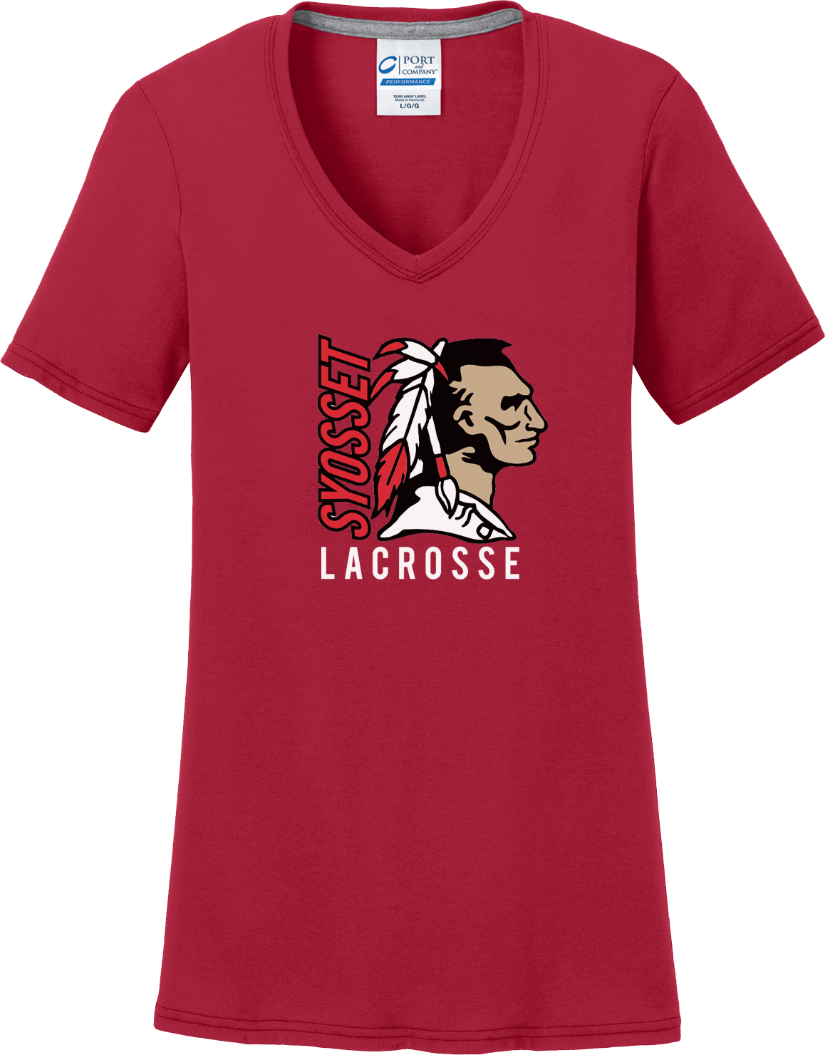 Syosset Lacrosse Women's Red T-Shirt