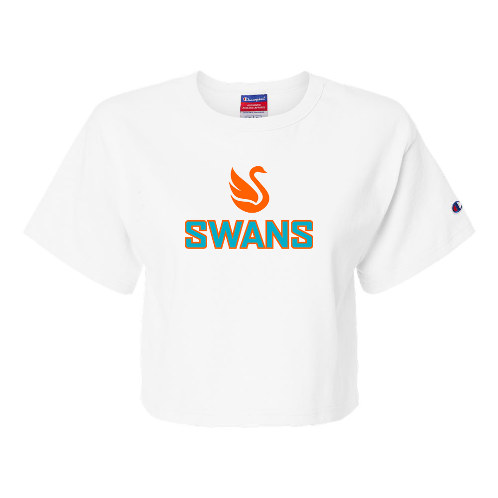 Swans Lacrosse Champion Women's Heritage Jersey Crop T-Shirt