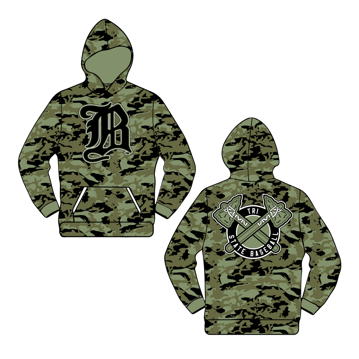 Tri-State Braves Sublimated Hoodie