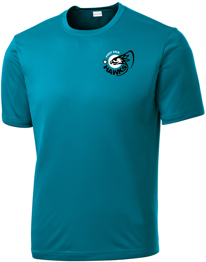 Fort Erie Hawks Men's Tropic Blue Performance T-Shirt
