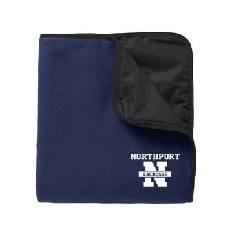 Northport High School Lacrosse Fleece & Poly Blanket