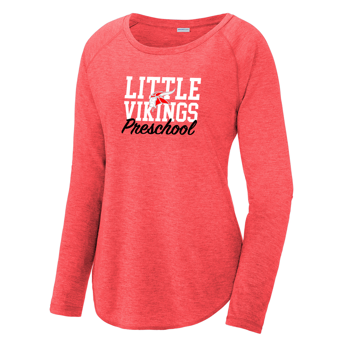 HF Little Vikings Preschool Women's Raglan Long Sleeve CottonTouch