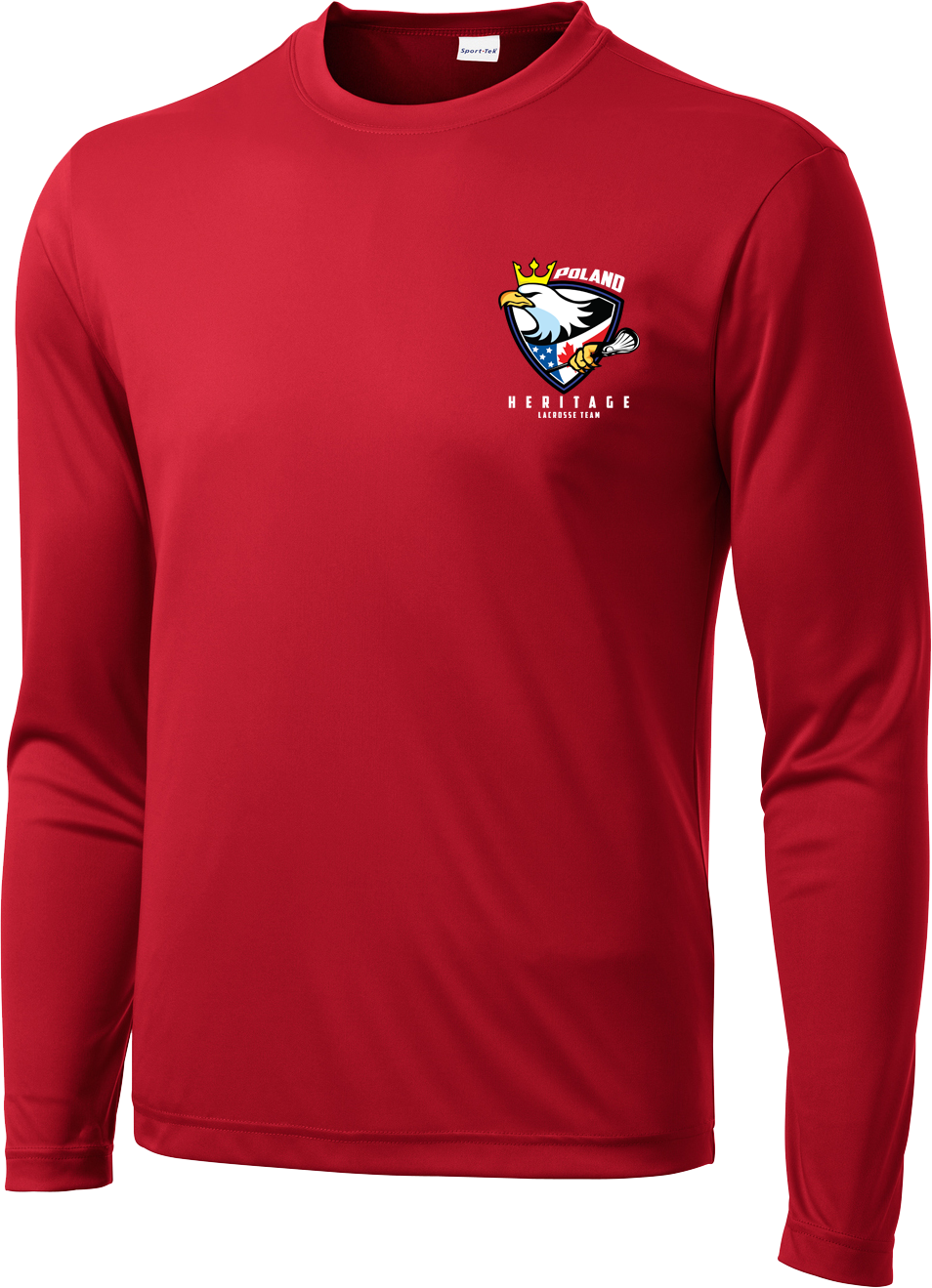 Poland Heritage Team Red Long Sleeve Performance Shirt
