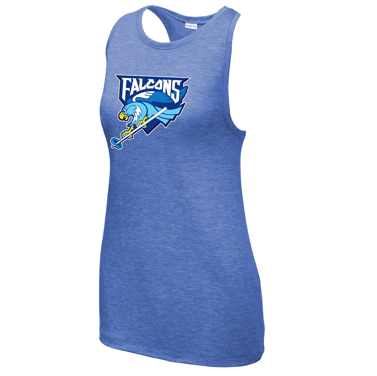 Falcons Ringettes Women's Tri-Blend Wicking Racerback