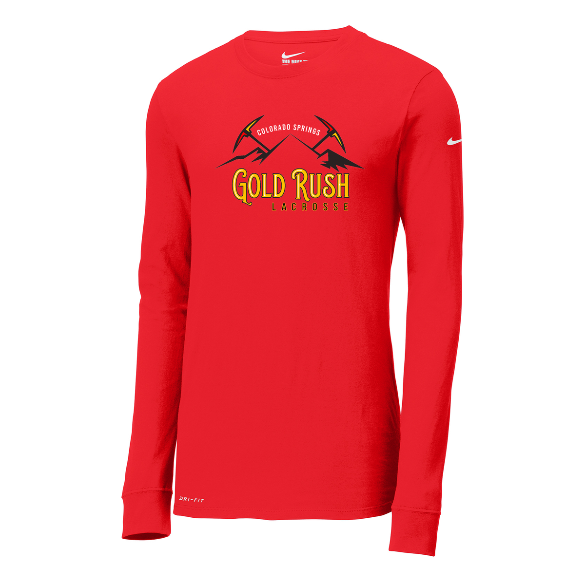 Gold Rush Lacrosse Nike Dri-FIT Long Sleeve Tee