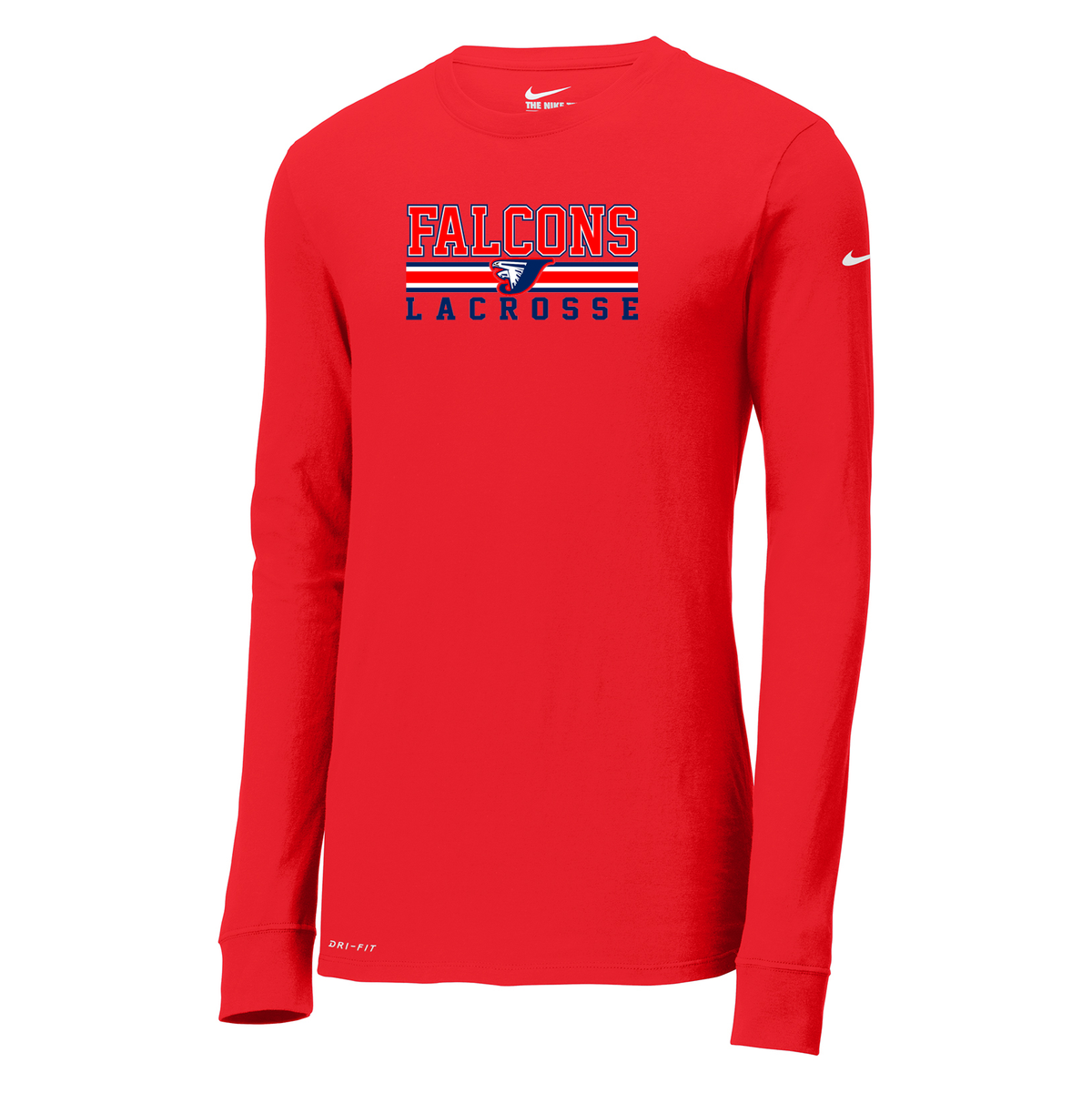 Jordan Falcons Girls Lacrosse Nike Dri-FIT Long Sleeve Tee