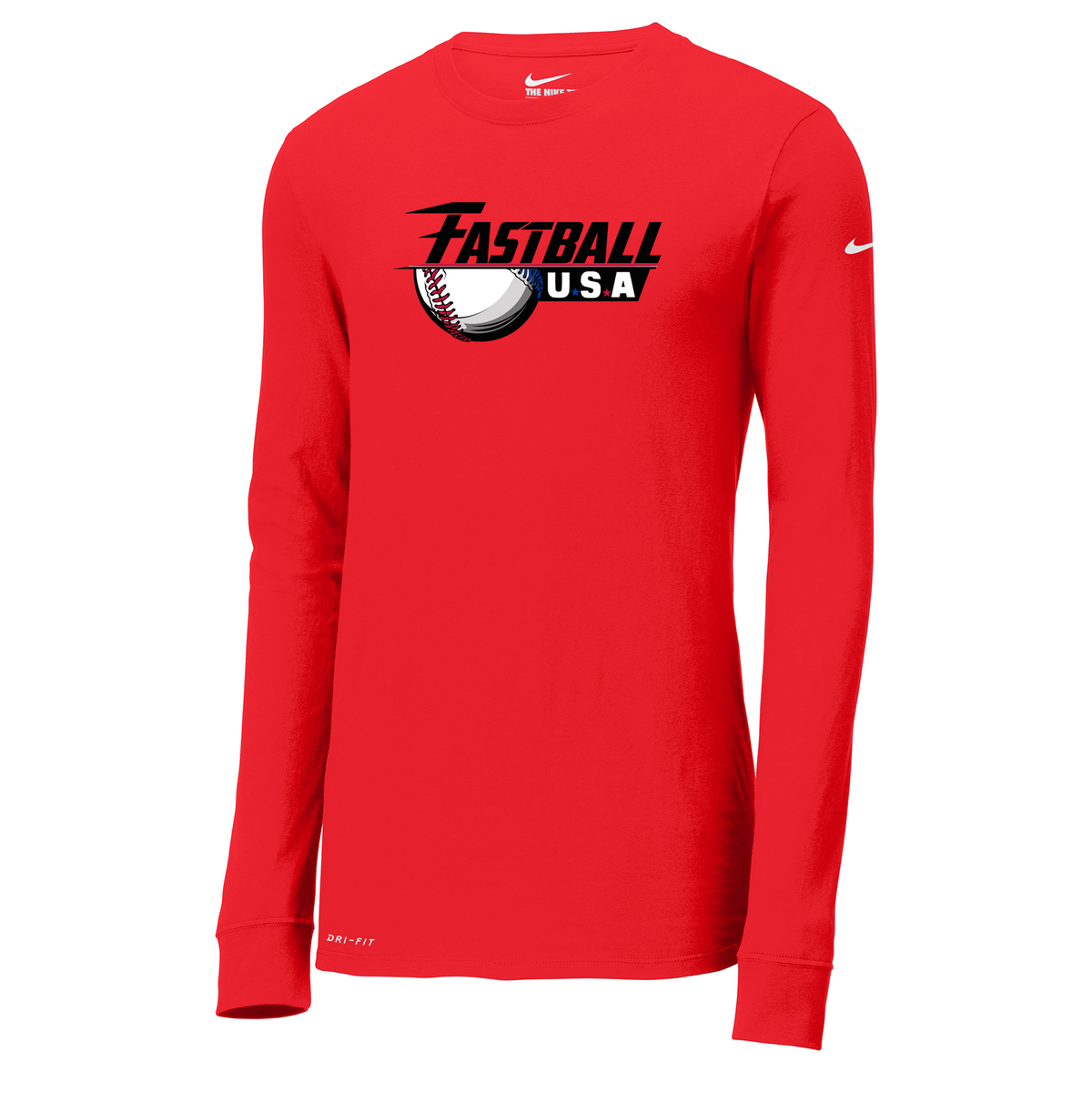 Fastball USA Academy Baseball Nike Dri-FIT Long Sleeve Tee